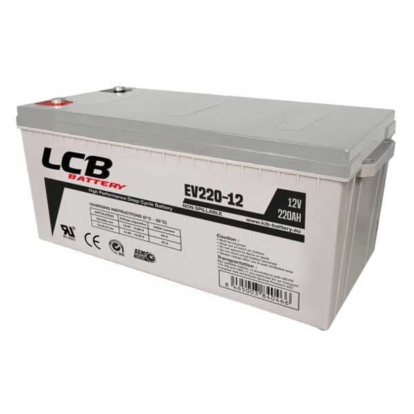 Lcb Batteri Agm 220a 12v Transparent