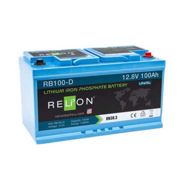 Mastervolt Batteri Relion 12v 1280wh 100ah Din 4sc Lifepo4 Transparent 335x174x191 mm