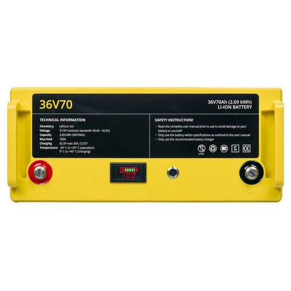 Rebelcell Litiumparisto Nbr-012 Li-ion 36v70 2.69 Kwh Kultainen