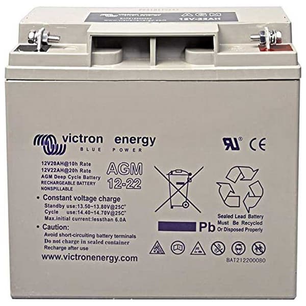 Victron Energy Batteri Agm 12v/22ah Transparent