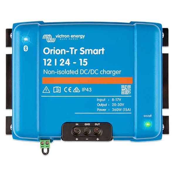 Victron Energy Eristämätön Dc-dc-laturi Orion-tr Smart 12/24-15a 360w Kirkas