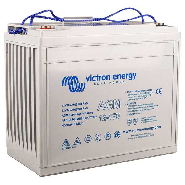 Victron Energy Batteri 12/170ah M8 Agm Super Cycle Transparent