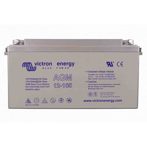 Victron Energy Batteri Agm 12v/165ah M8 Transparent