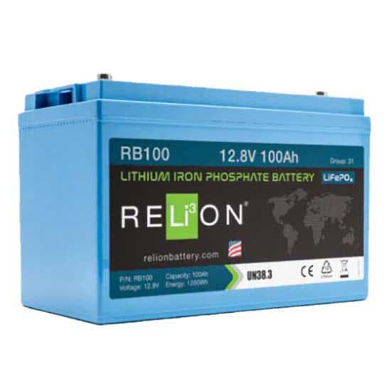 Mastervolt Batteri Relion 12v 1280wh 100ah 4sc Lifepo4 Deep Cycle Transparent 329x172x214 mm
