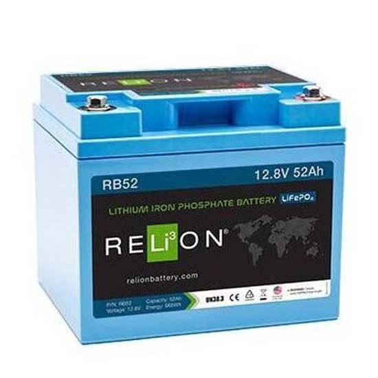 Relion Lithium Batteri Rb 12v 52ah Transparent
