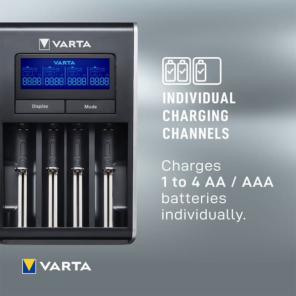 Varta Batterioplader Aa/aaa Sort
