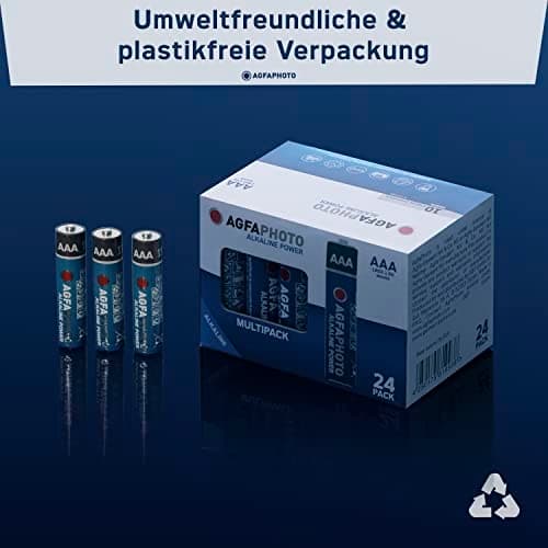 AgfaPhoto Power LR03 Micro (AAA) batteri alkalisk mangan 1,5 V 24 stykker (110-819938)