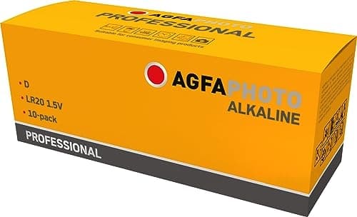 AgfaPhoto batteri Alkaline Professional -D Mono 10 stk