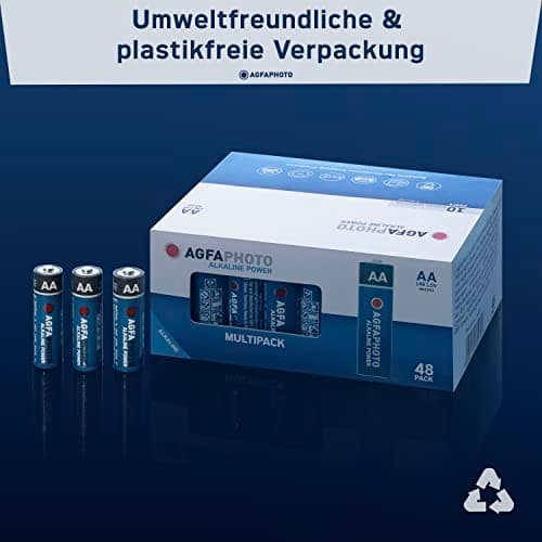 AgfaPhoto Power LR6 Mignon (AA) batteri alkalisk mangan 1,5 V 48 stykker (110-859316)