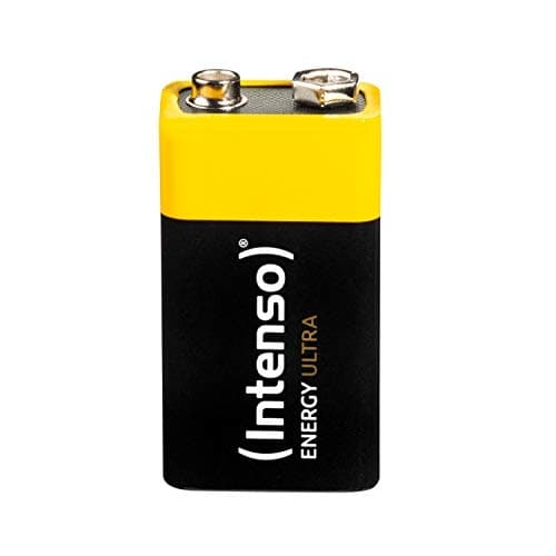 10x Intenso Energy Ultra 9V blok alkalisk batteri - 6LR61, 10x 9V blok pakke med 1