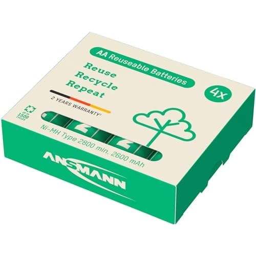 4 ANSMANN batterier type 2800 Mignon AA 1,2 V (1322-0027)