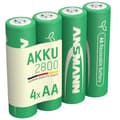 Miniatyrbillede 1 af 5: 4 ANSMANN batterier type 2800 Mignon AA 1,2 V (1322-0027)