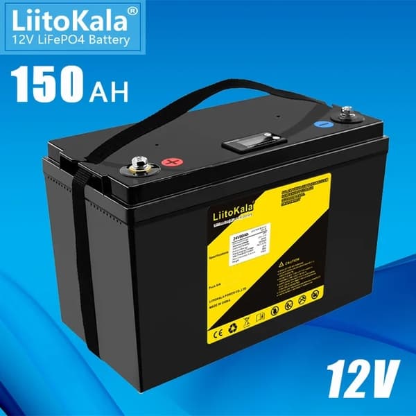 LiFePO4-batteri, 12V 200Ah, husvagnar för camping, 12,8V150Ah (LCD)