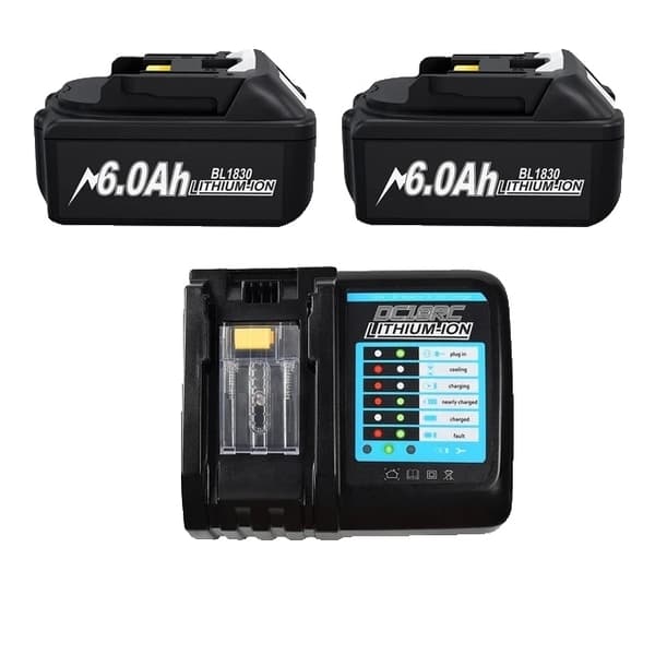 Makita 18V batteri, uppladdningsbart, litiumjoncell, 60AH-2 st
