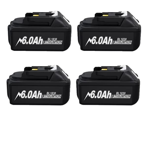 Makita 18V batteri, uppladdningsbart, litiumjoncell, 60AH-2 st