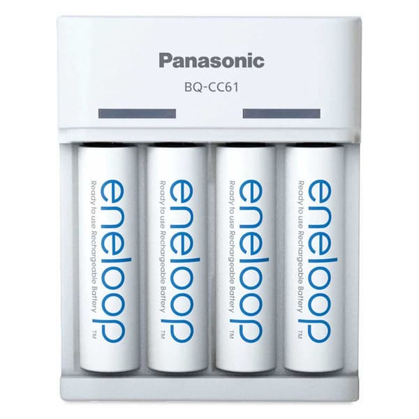 Eneloop Batterier Oplader Bq-cc61/+4aa Transparent