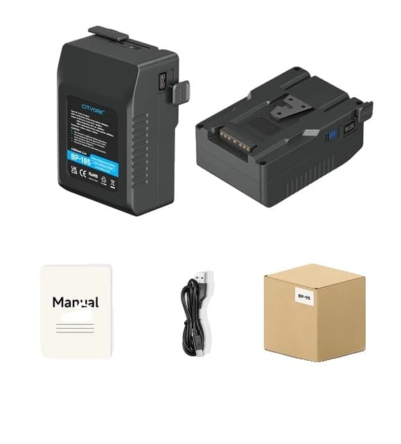 V-Lock Batterier, Hurtig Opladning, Multi-enhed Kompatibilitet, BP 222 Batteri BP 185 Battery