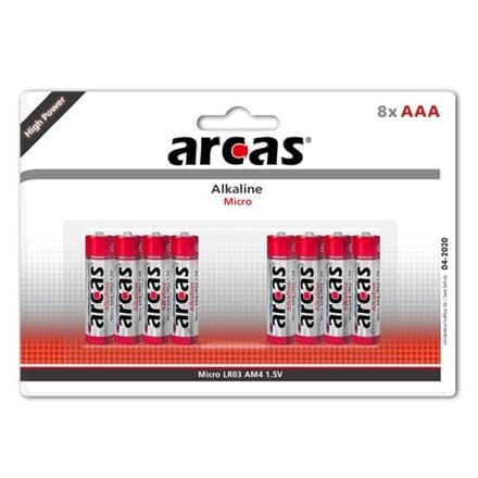 Arcas | AAA/LR03 | Alkaliskt | 8 st