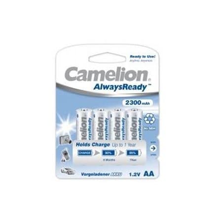 Camelion | AA/HR6 | 2300mAh | Always Ready Genopladelige Ni-MH-batterier | 4 stk(er)