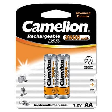 Camelion | AA/HR6 | 2500mAh | Genopladelige Ni-MH-batterier | 2 stk(er)