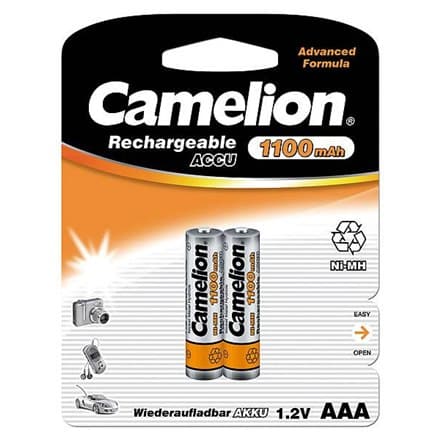 Camelion | AAA/HR03 | 1100mAh | Genopladelige Ni-MH-batterier | 2 stk(er)