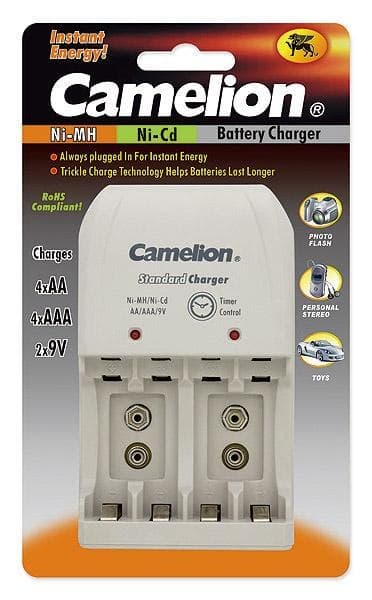 Kamelioni | BC-0904S | Ladattava akkulaturi | 2x tai 4xNi-MH AA/AAA tai 1-2x 9V Ni-MH Harmaa
