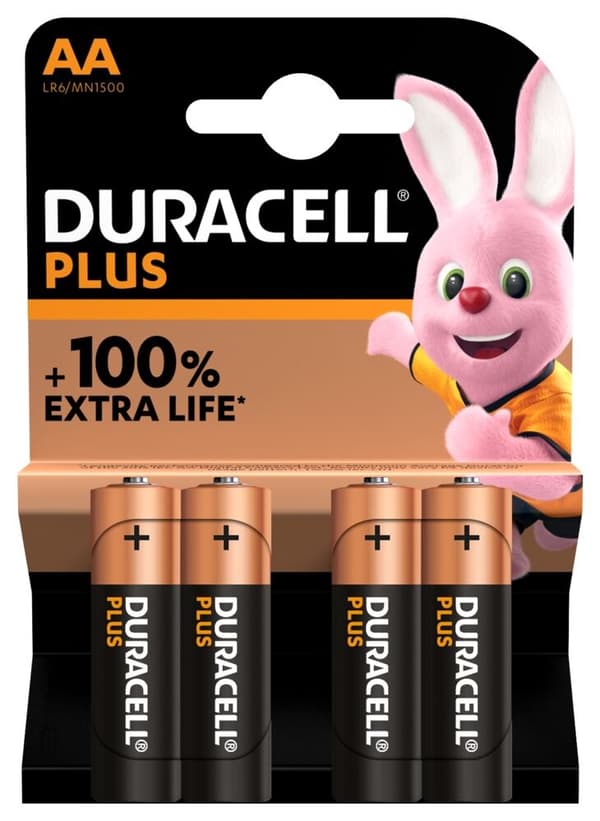 Duracell | AA | Alkalisk | 4 stk(er) | Plus MN1500