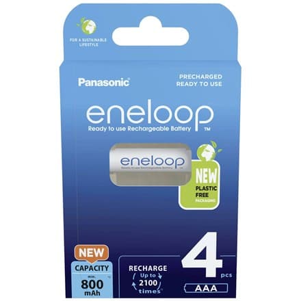 Panasonic | AAA | 800 mAh | 4 stk(er) | ENELOOP BK-4MCDE/4BE