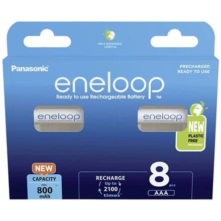 Panasonic | AAA | 800 mAh | 8 stk(er) | ENELOOP BK-4MCDE/8BE