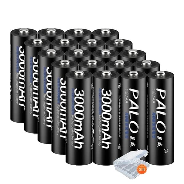 Genopladelige AA-batterier, Miljøvenlige, Velegnet til legetøj og fjernbetjening., 12V, 16 stk AA