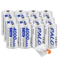 Miniatyrbillede 1 af 2: Genopladeligt C-batteri, 4000mAh kapacitet, NI-MH teknologi, Blå, 1,2V