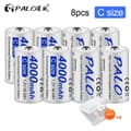 Miniatyrbillede 2 af 2: Genopladeligt C-batteri, 4000mAh kapacitet, NI-MH teknologi, Blå, 1,2V