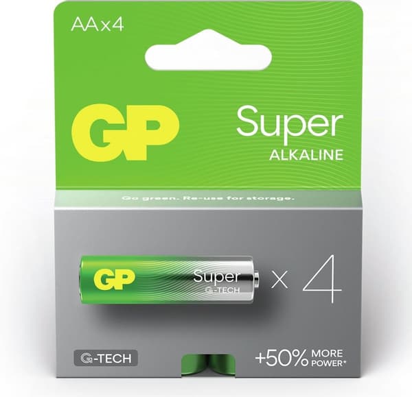GP Superalkaline AA batteri 4PK