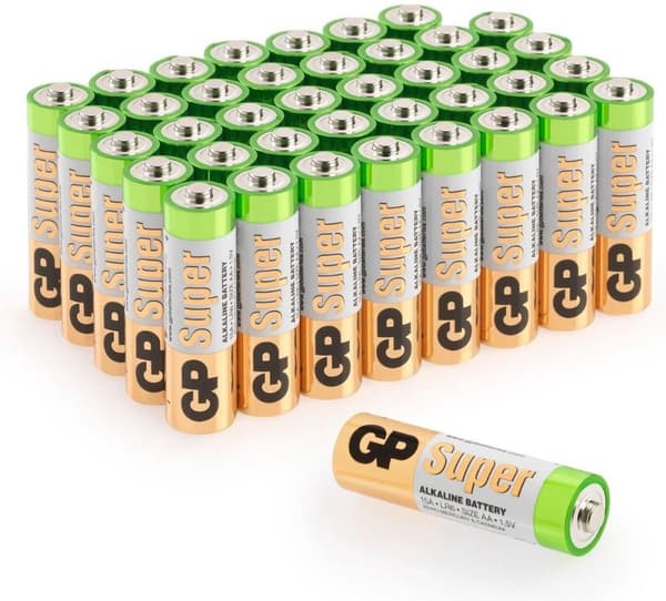 GP Super Alkaline AA batterier - 40 stk