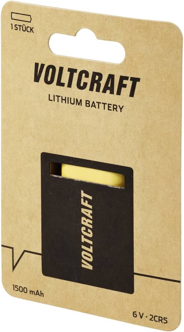 VOLTCRAFT 2CR5 fotobatteri lithium 1500 mAh 6 V 1 stk.