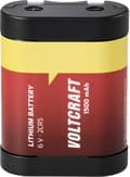 Miniatyrbillede 1 af 3: VOLTCRAFT 2CR5 fotobatteri lithium 1500 mAh 6 V 1 stk.