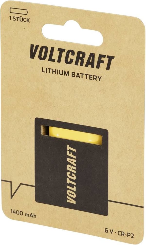 VOLTCRAFT CRP2 CR-P2 fotobatteri lithium 1400 mAh 6 V 1 stk.