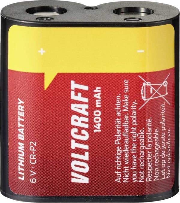 VOLTCRAFT CRP2 CR-P2 fotobatteri lithium 1400 mAh 6 V 1 stk.
