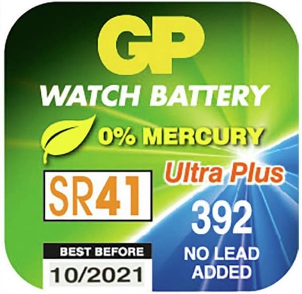 GP Batterier Silver Oxide Cell 392 Engangsbatteri SR41 Silver Oxide (S) 1,55 V