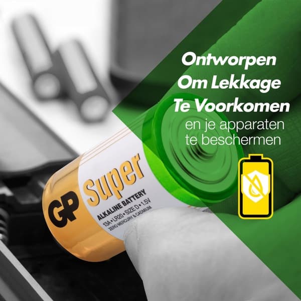 GP Batterier Super Alkaline D engangsbatteri