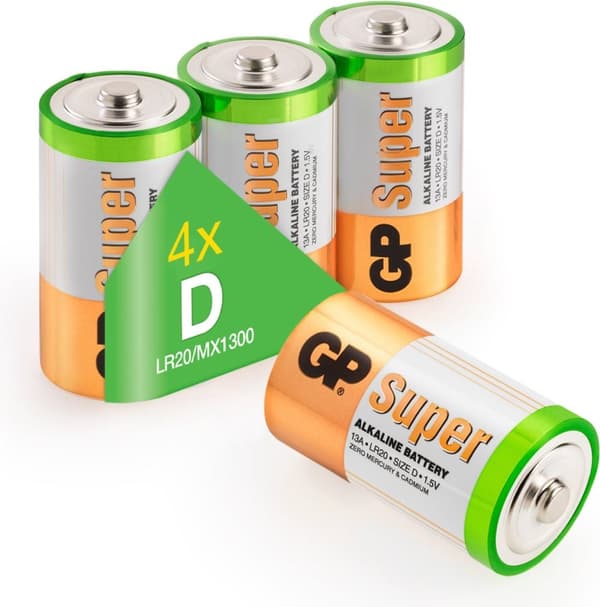 GP Batterier Super Alkaline D engangsbatteri