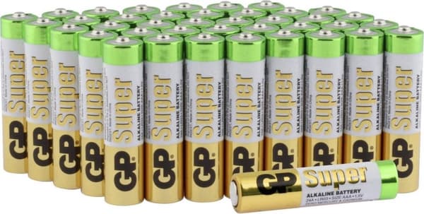 GP Super Alkaline AAA-batterier - 40 st