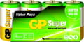 Miniatyrbillede 7 af 8: GP alkalisk batteri C 1,5 V Super, 4 stk