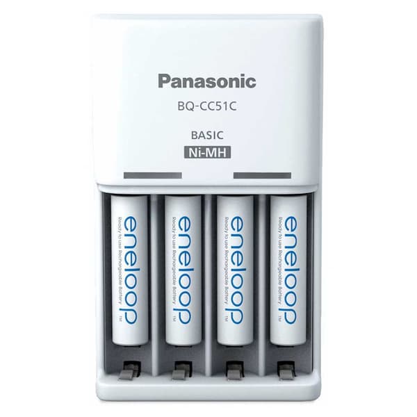 Eneloop Batterier Oplader Bq-cc51/+4aaa Søvfarvet