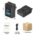 Miniatyrbillede 2 af 2: V Mount Batteri, Høj Kapacitet, D-Tap Oplader, BP-185 batteri
