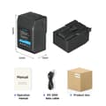 Miniatyrbillede 2 af 2: V Mount Batteri, Høj Kapacitet, D-Tap Oplader, BP-185 batteri