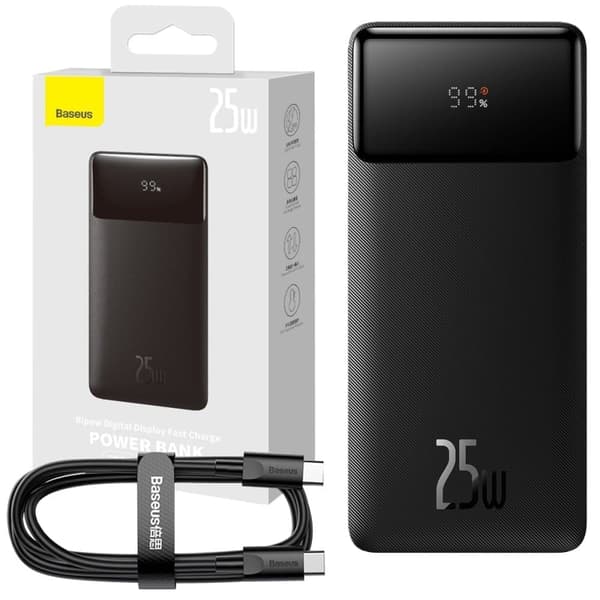 Baseus Bipow Powerbank 20000mAh 2x USB / USB Type C /25W Quick Charge AFC FCP (PPBD020301)