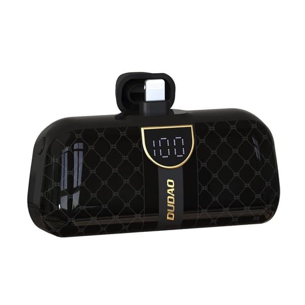 Dudao K20SL mini powerbank Lyn i form av en pose 5000mAh - svart