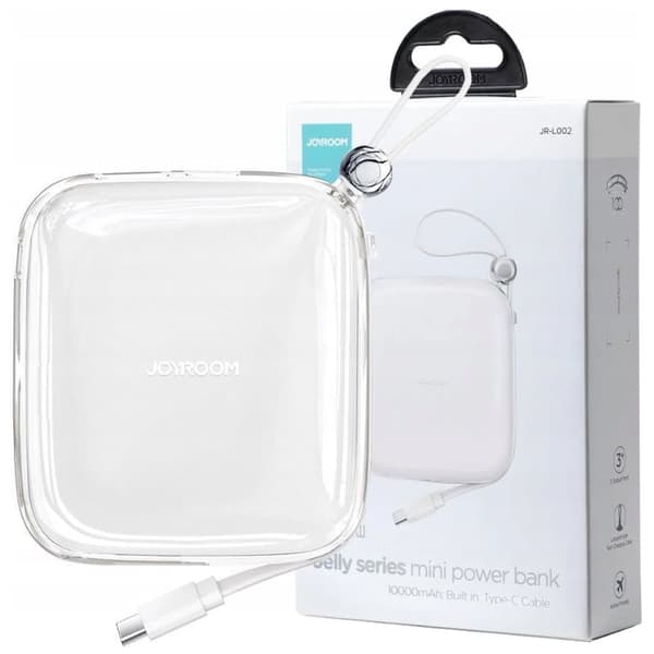 Joyroom JR-L005 10000mAh Lightning USB-A strømforsyning - hvit