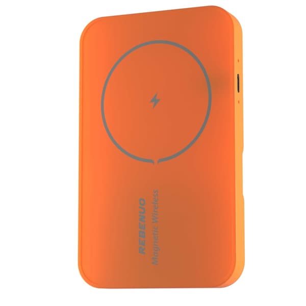 Trådlös laddare med USB-C - SAMSUNG - IPHONE- SNABBLADDNING - Färg (ORANGE)